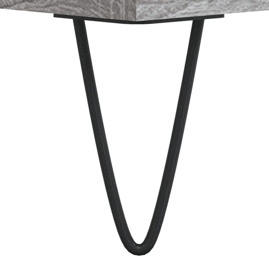 Badkamerkast 30x30x100 cm bewerkt hout grijs sonoma eikenkleur MeubelReus