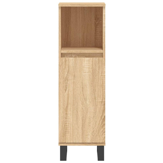 Badkamerkast 30x30x100 cm bewerkt hout sonoma eikenkleurig MeubelReus