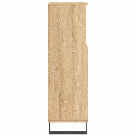 Badkamerkast 30x30x100 cm bewerkt hout sonoma eikenkleurig MeubelReus