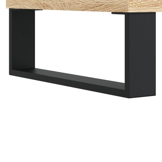 Badkamerkast 30x30x100 cm bewerkt hout sonoma eikenkleurig MeubelReus