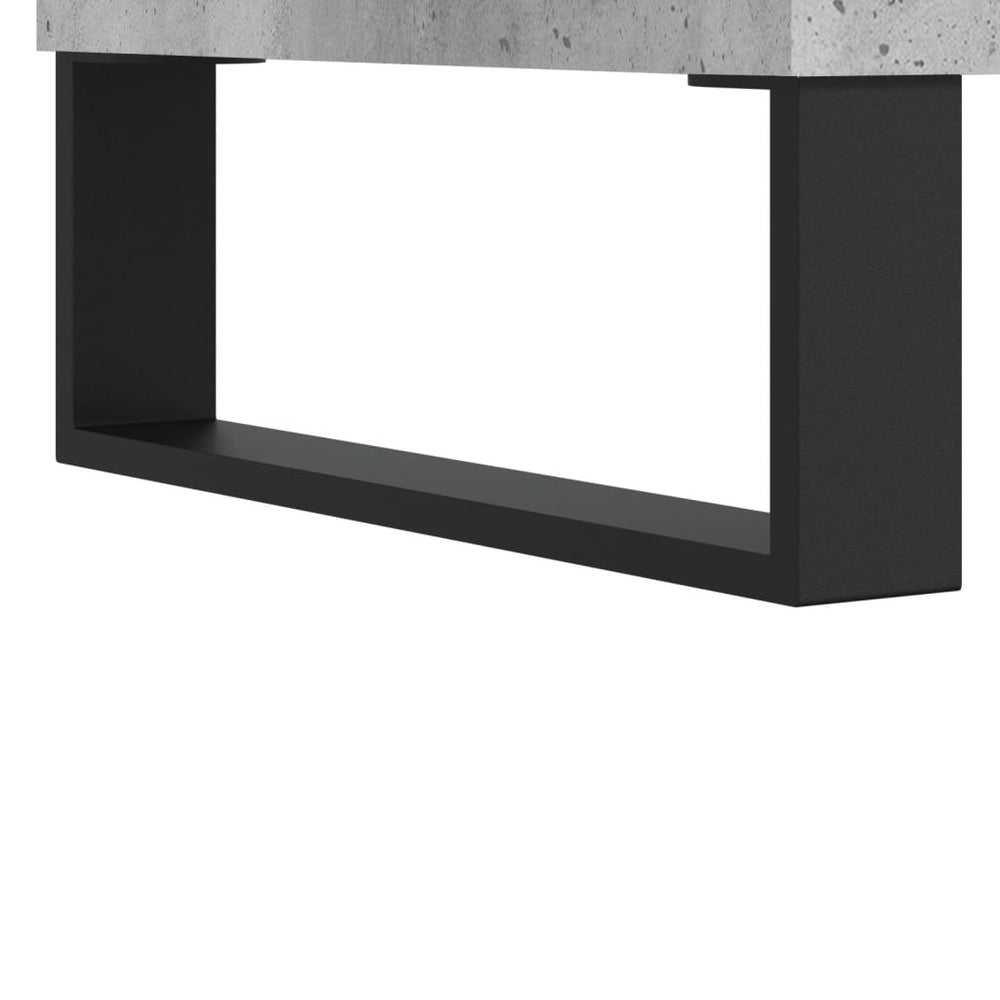 Badkamerkast 30x30x100 cm bewerkt hout betongrijs MeubelReus