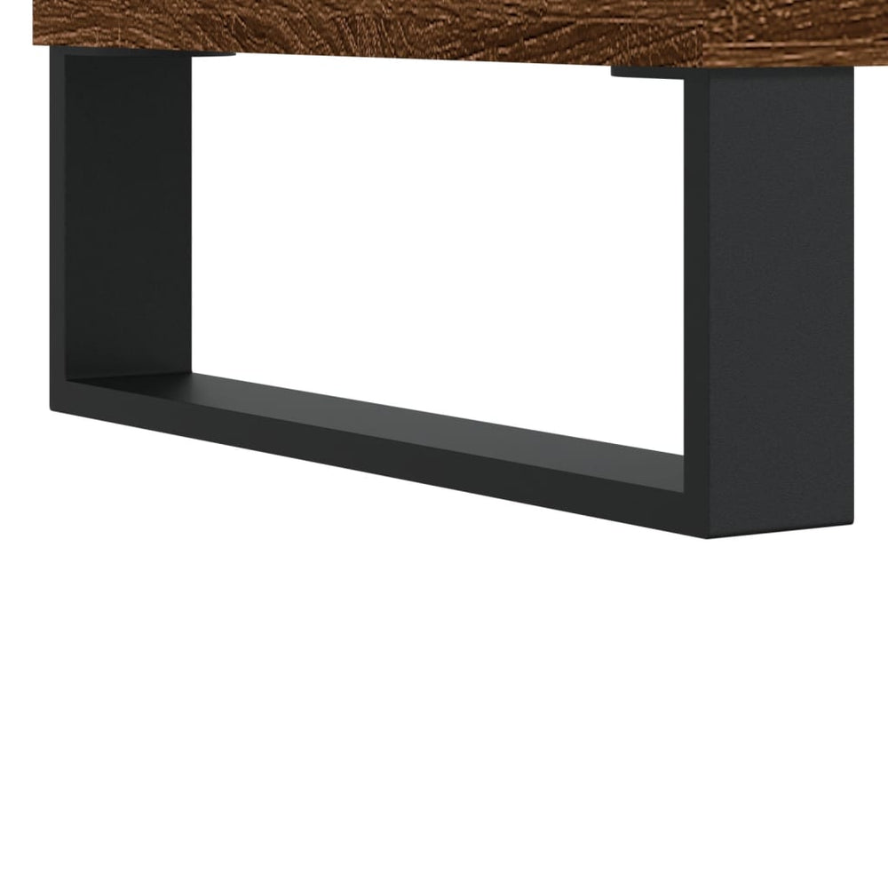 Badkamerkast 30x30x100 cm bewerkt hout bruin eikenkleur MeubelReus