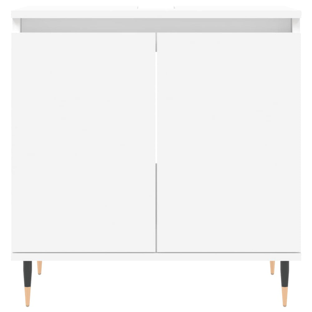 Badkamerkast 58x33x60 cm bewerkt hout wit MeubelReus