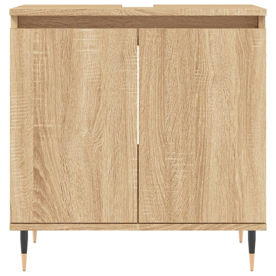Badkamerkast 58x33x60 cm bewerkt hout sonoma eikenkleurig MeubelReus