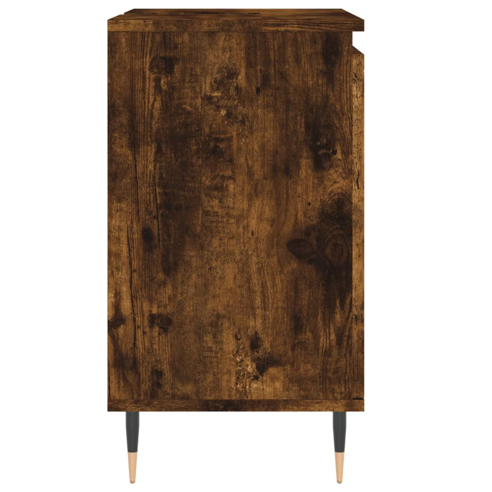 Badkamerkast 58x33x60 cm bewerkt hout gerookt eikenkleurig MeubelReus