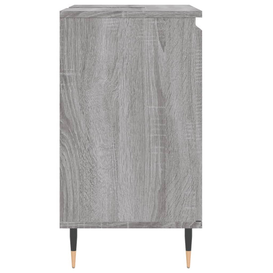 Badkamerkast 58x33x60 cm bewerkt hout grijs sonoma eikenkleurig MeubelReus