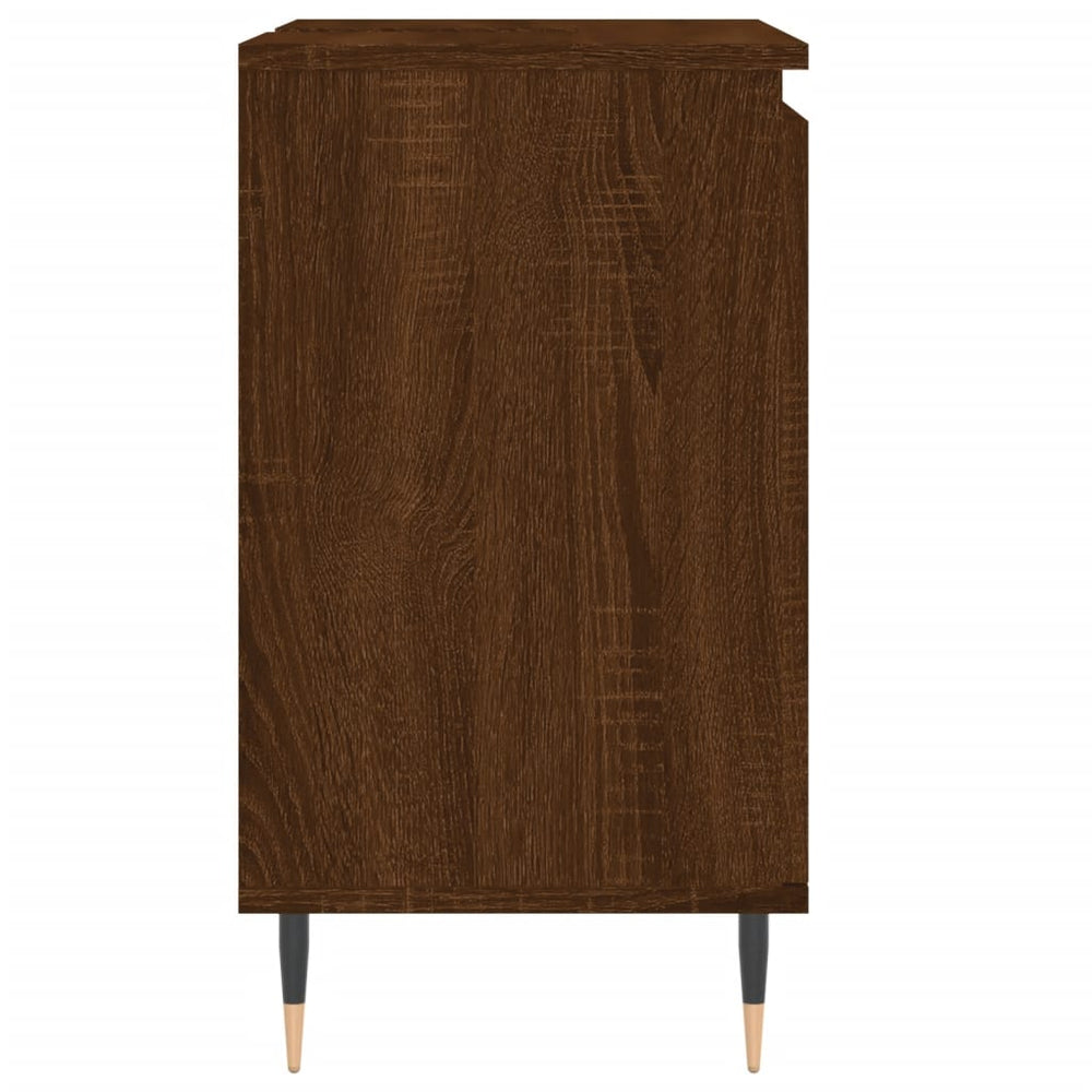 Badkamerkast 58x33x60 cm bewerkt hout bruin eikenkleur MeubelReus