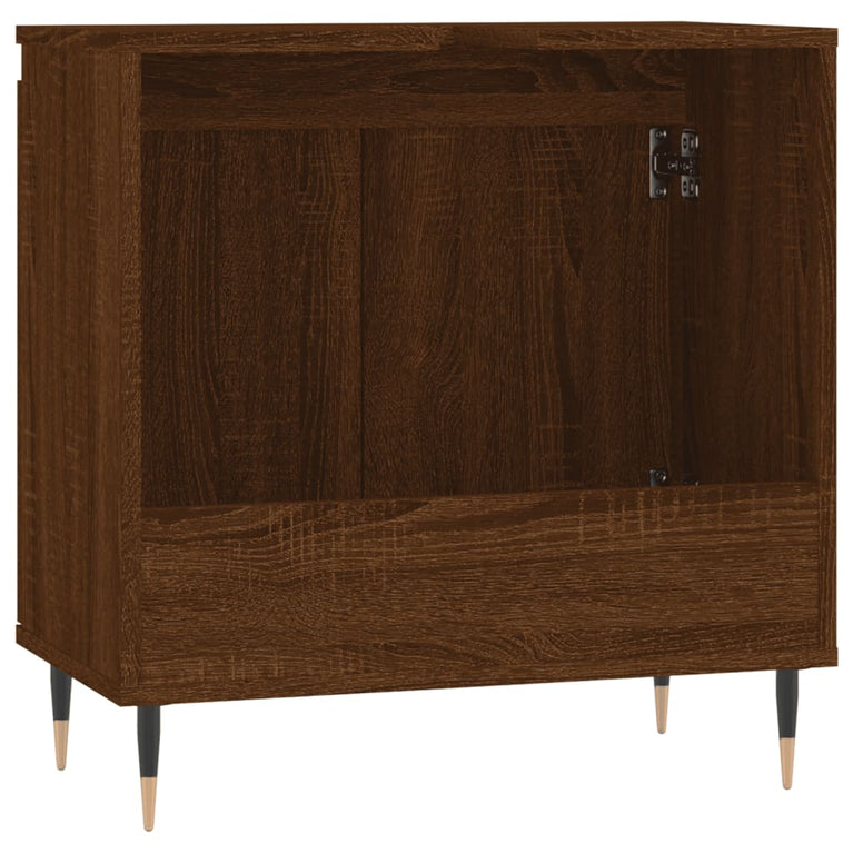 Badkamerkast 58x33x60 cm bewerkt hout bruin eikenkleur MeubelReus