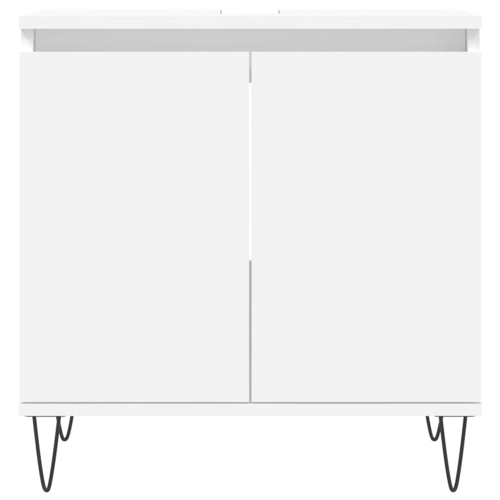 Badkamerkast 58x33x60 cm bewerkt hout wit MeubelReus
