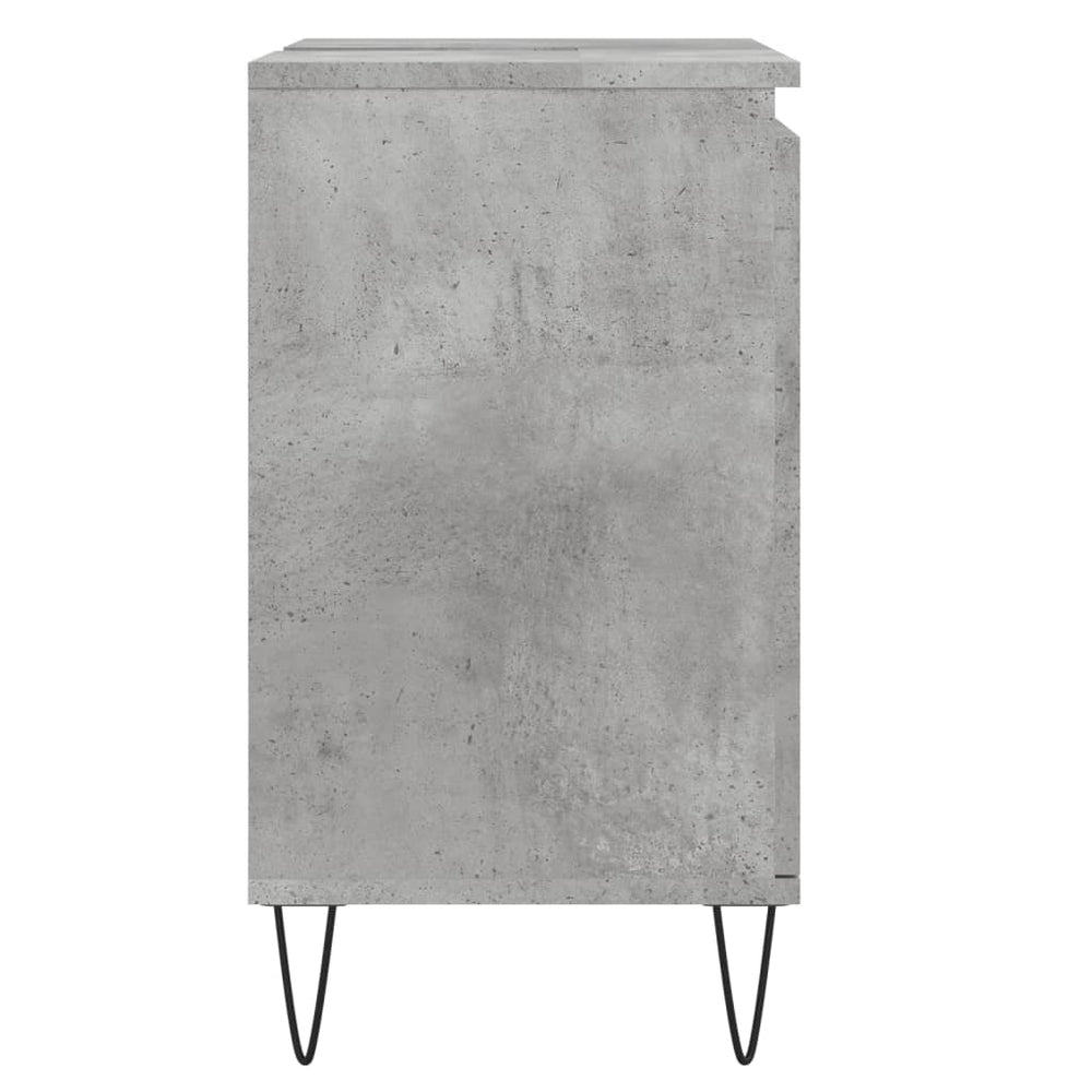 Badkamerkast 58x33x60 cm bewerkt hout betongrijs MeubelReus