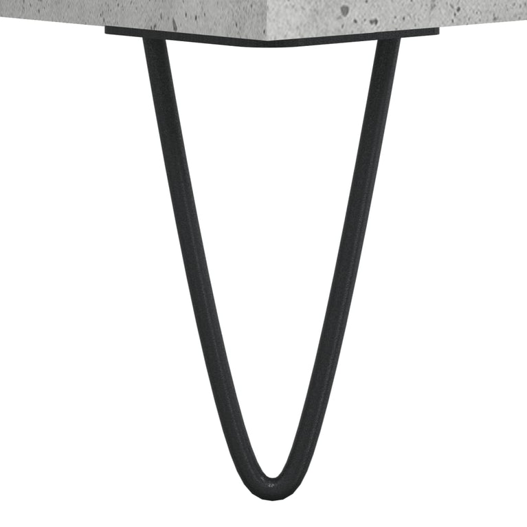 Badkamerkast 58x33x60 cm bewerkt hout betongrijs MeubelReus