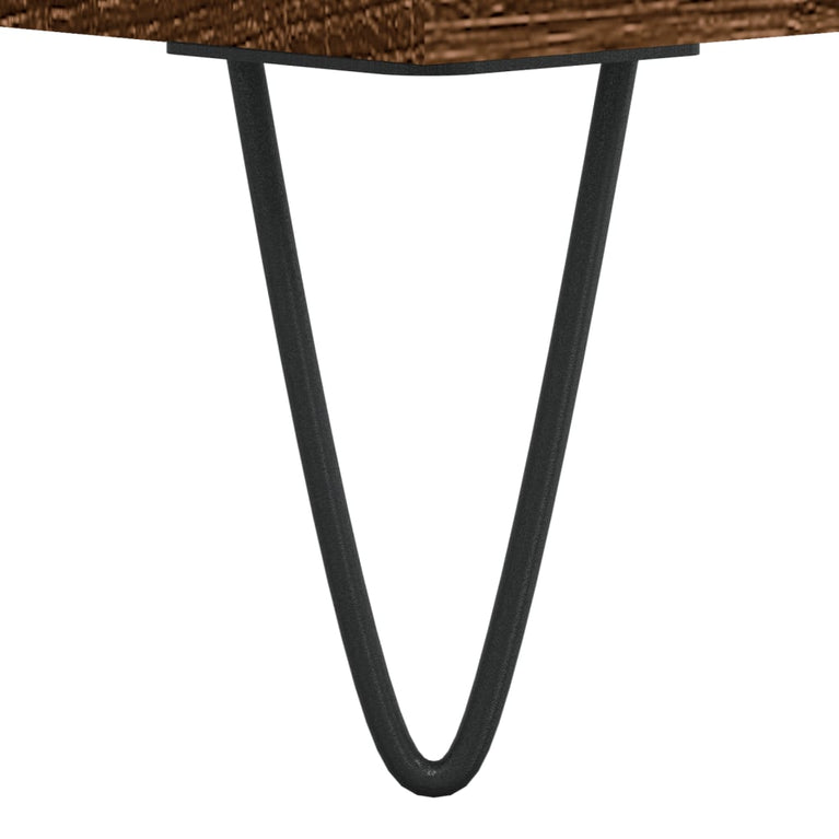 Badkamerkast 58x33x60 cm bewerkt hout bruin eikenkleur MeubelReus