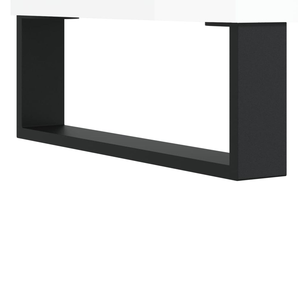 Badkamerkast 58x33x60 cm bewerkt hout hoogglans wit MeubelReus