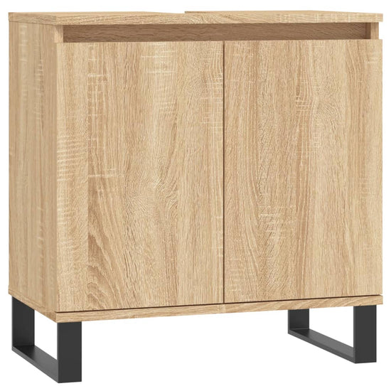 Badkamerkast 58x33x60 cm bewerkt hout sonoma eikenkleurig MeubelReus