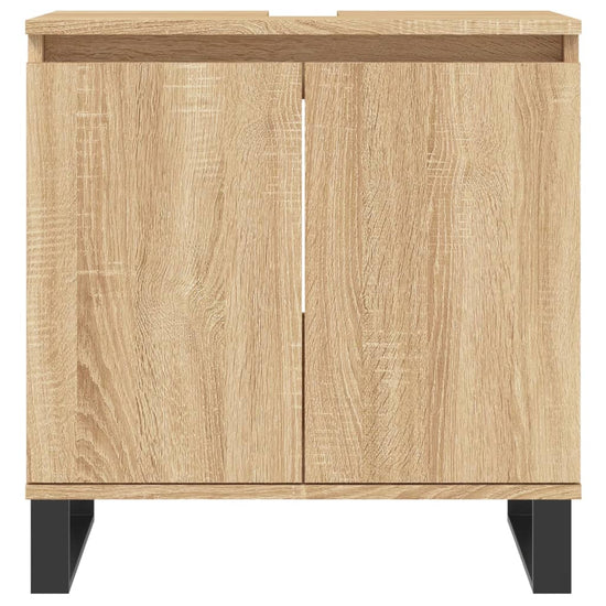 Badkamerkast 58x33x60 cm bewerkt hout sonoma eikenkleurig MeubelReus