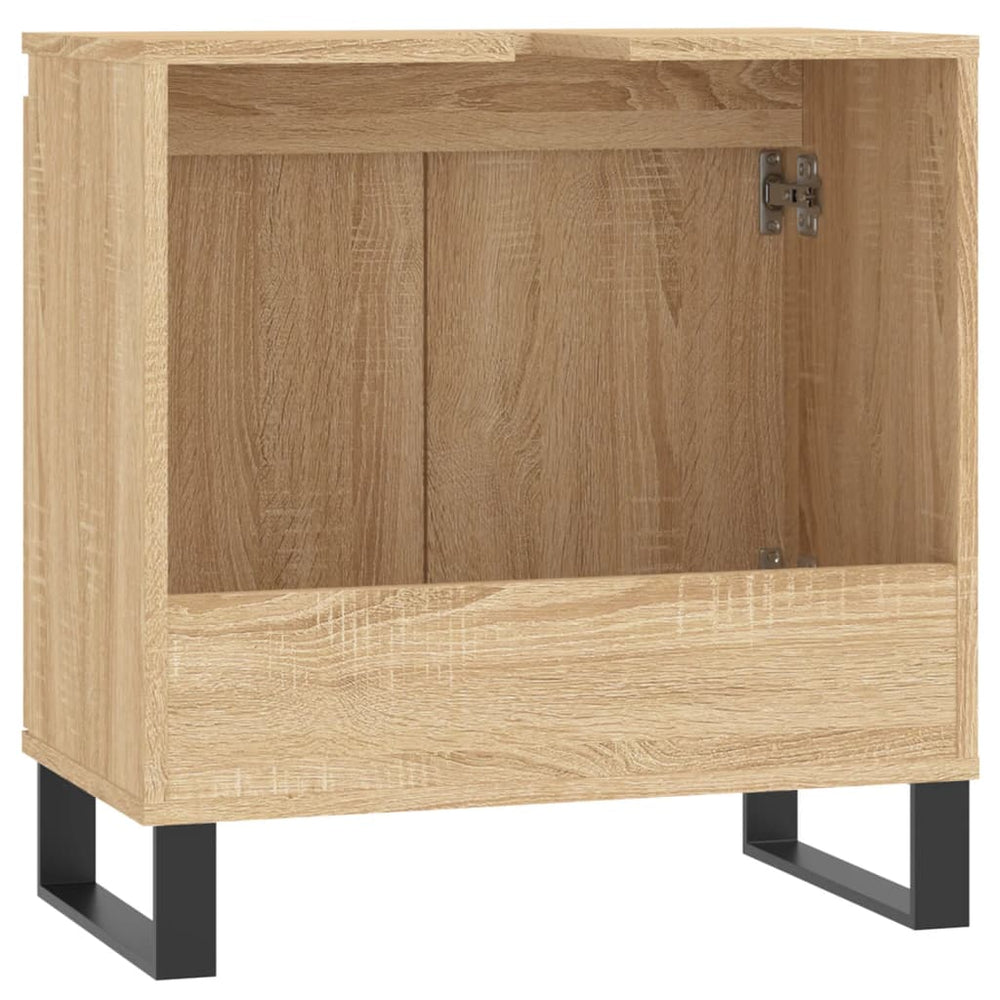 Badkamerkast 58x33x60 cm bewerkt hout sonoma eikenkleurig MeubelReus
