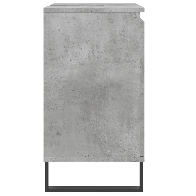 Badkamerkast 58x33x60 cm bewerkt hout betongrijs MeubelReus