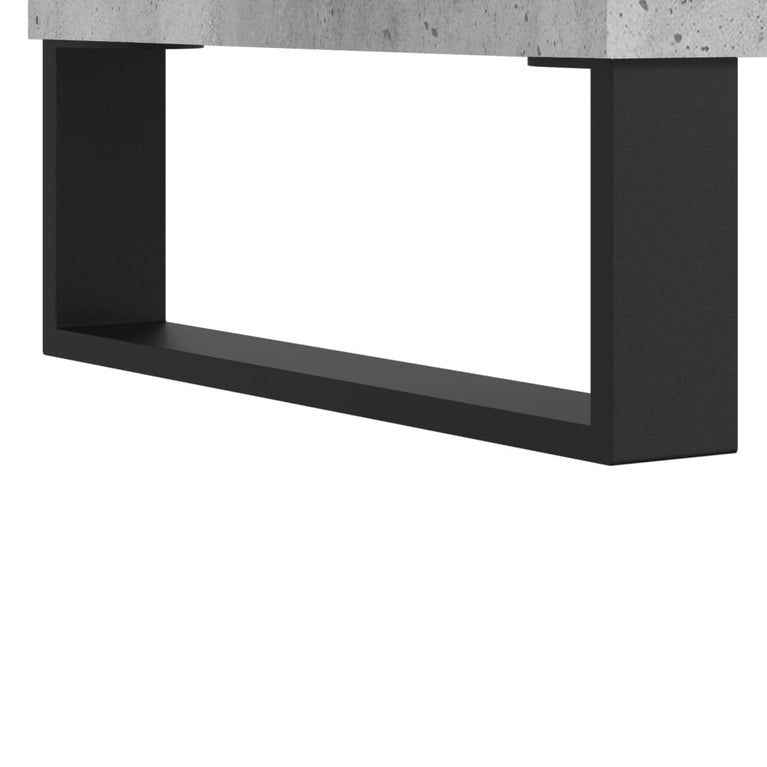 Badkamerkast 58x33x60 cm bewerkt hout betongrijs MeubelReus