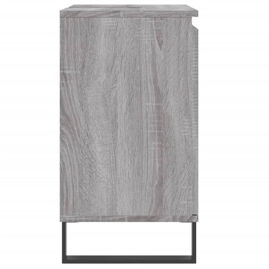 Badkamerkast 58x33x60 cm bewerkt hout grijs sonoma eikenkleurig MeubelReus
