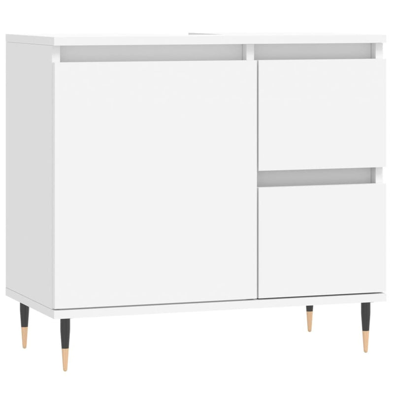 Badkamerkast 65x33x60 cm bewerkt hout wit MeubelReus
