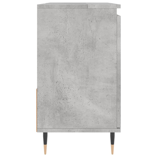 Badkamerkast 65x33x60 cm bewerkt hout betongrijs MeubelReus