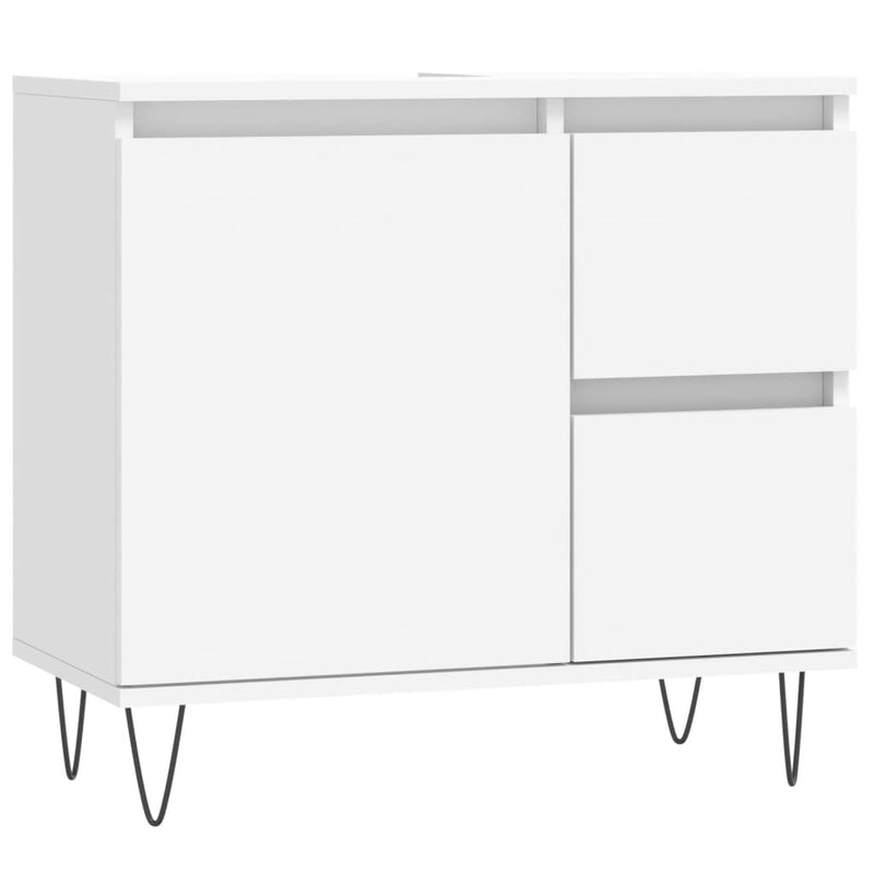 Badkamerkast 65x33x60 cm bewerkt hout wit MeubelReus