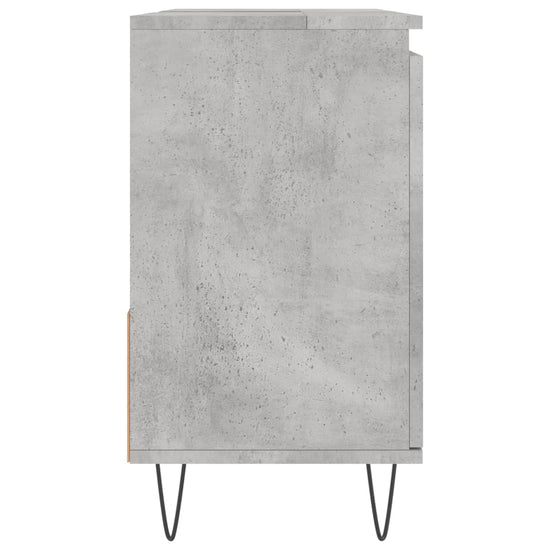 Badkamerkast 65x33x60 cm bewerkt hout betongrijs MeubelReus