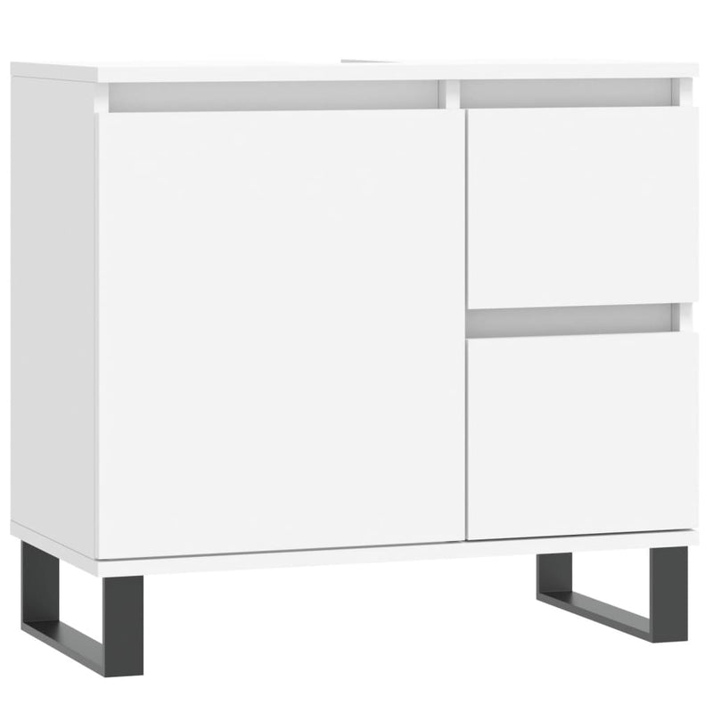 Badkamerkast 65x33x60 cm bewerkt hout wit MeubelReus