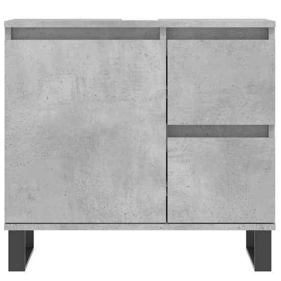 Badkamerkast 65x33x60 cm bewerkt hout betongrijs MeubelReus