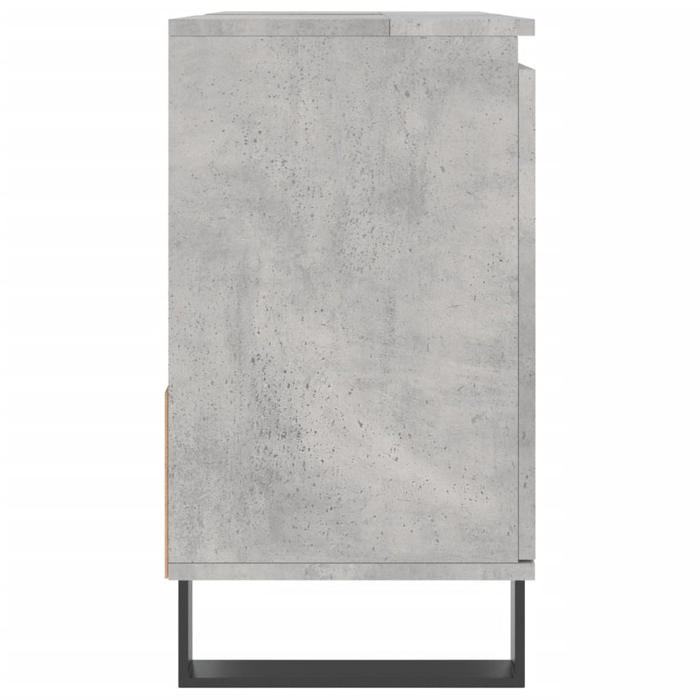 Badkamerkast 65x33x60 cm bewerkt hout betongrijs MeubelReus