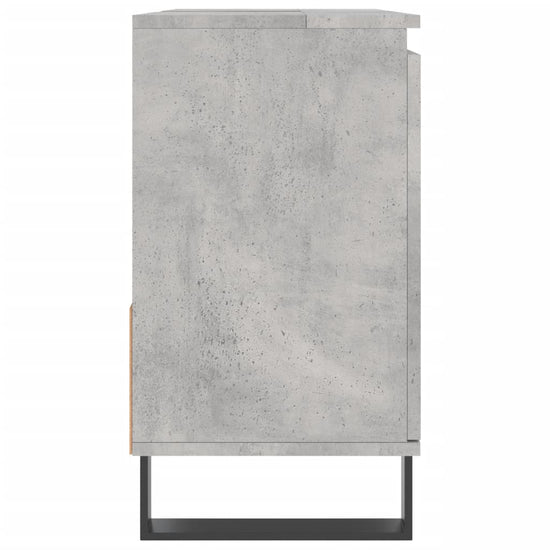 Badkamerkast 65x33x60 cm bewerkt hout betongrijs MeubelReus