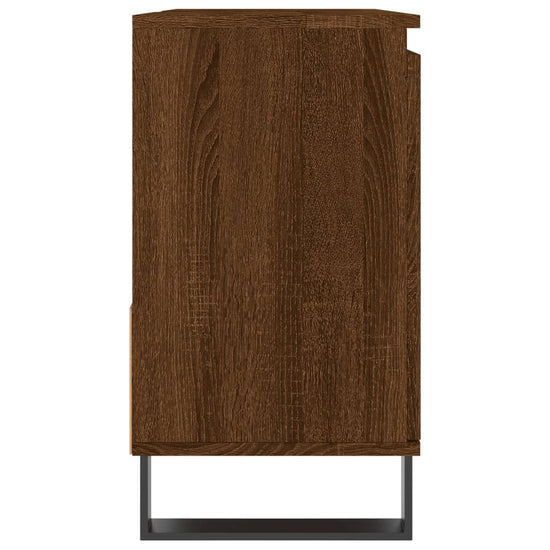 Badkamerkast 65x33x60 cm bewerkt hout bruin eikenkleur MeubelReus