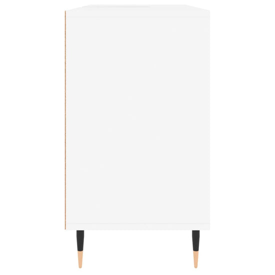 Badkamerkast 80x33x60 cm bewerkt hout wit MeubelReus