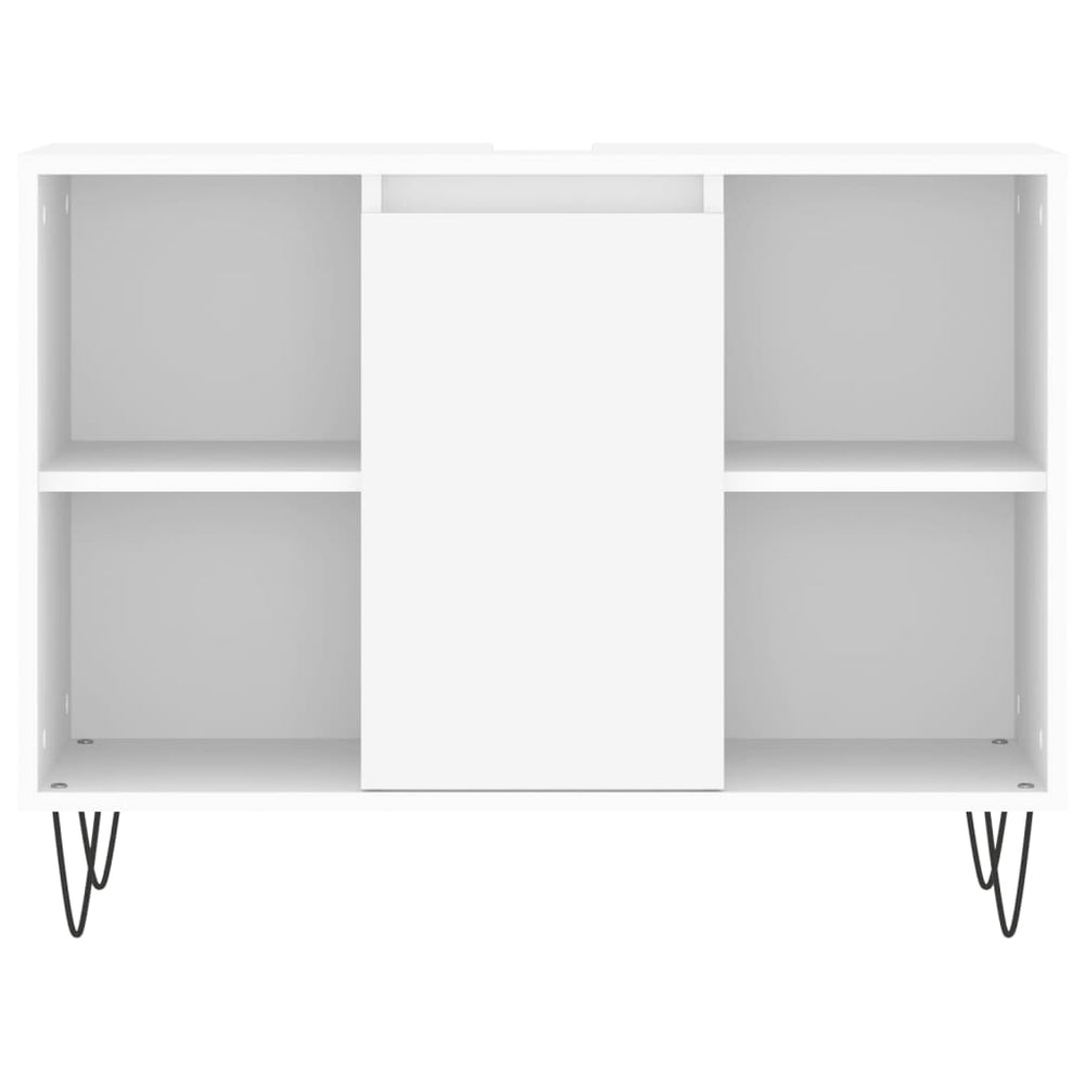 Badkamerkast 80x33x60 cm bewerkt hout wit MeubelReus