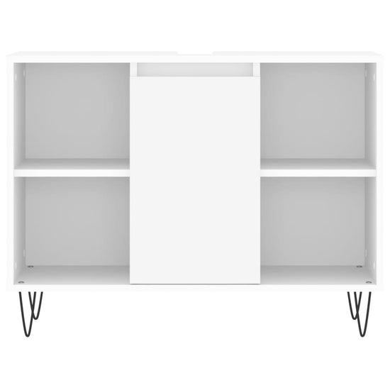 Badkamerkast 80x33x60 cm bewerkt hout wit MeubelReus