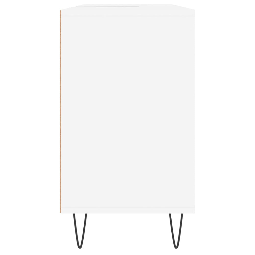 Badkamerkast 80x33x60 cm bewerkt hout wit MeubelReus