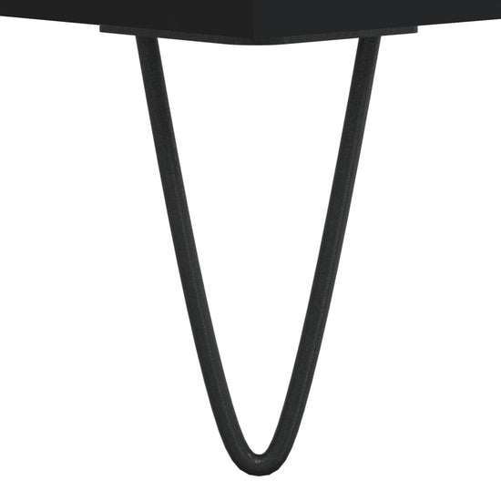 Badkamerkast 80x33x60 cm bewerkt hout zwart MeubelReus
