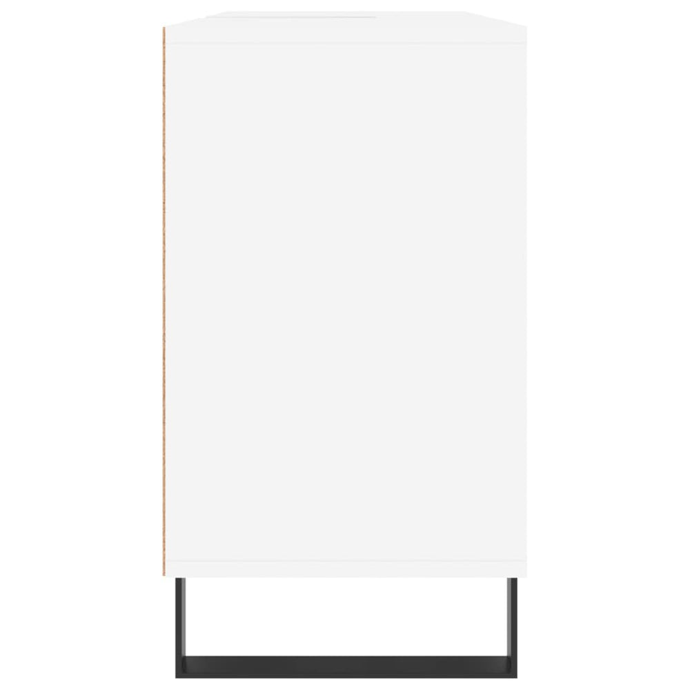 Badkamerkast 80x33x60 cm bewerkt hout wit MeubelReus