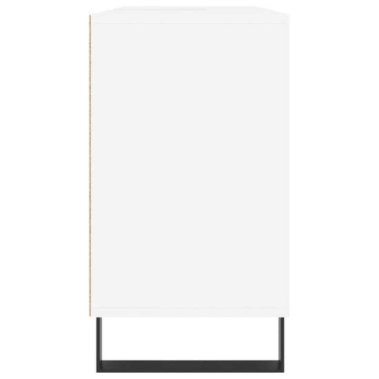 Badkamerkast 80x33x60 cm bewerkt hout wit MeubelReus