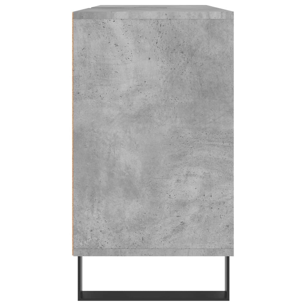 Badkamerkast 80x33x60 cm bewerkt hout betongrijs MeubelReus