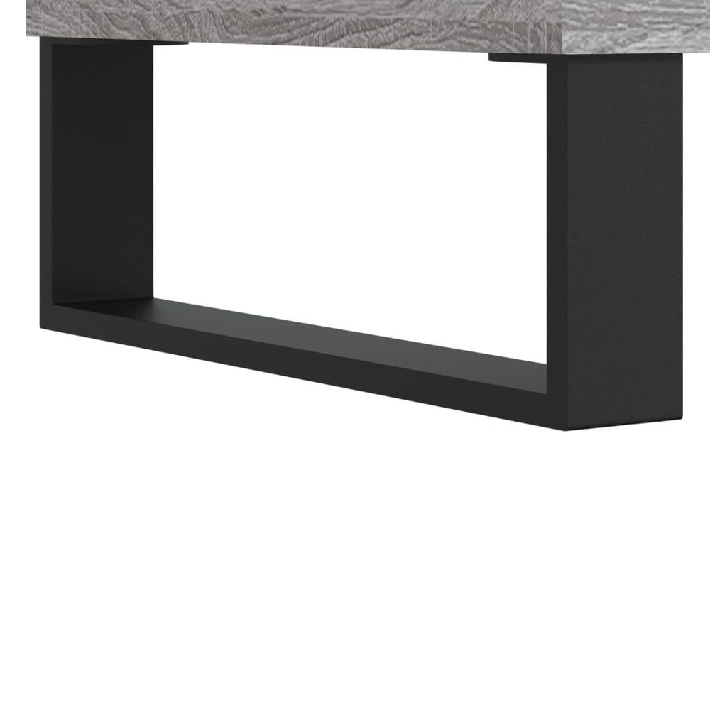 Badkamerkast 80x33x60 cm bewerkt hout grijs sonoma eikenkleurig MeubelReus