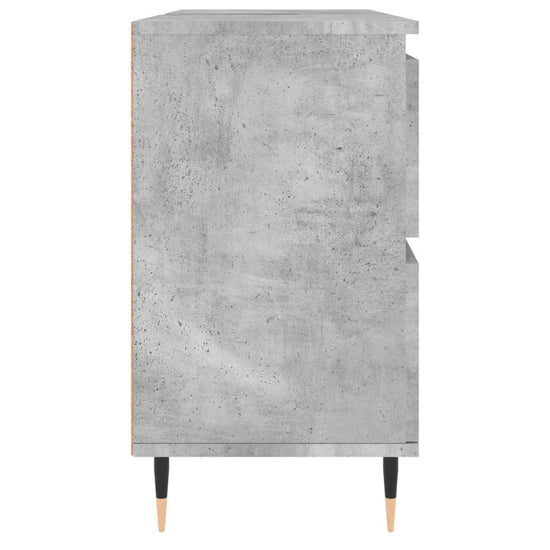 Badkamerkast 80x33x60 cm bewerkt hout betongrijs MeubelReus