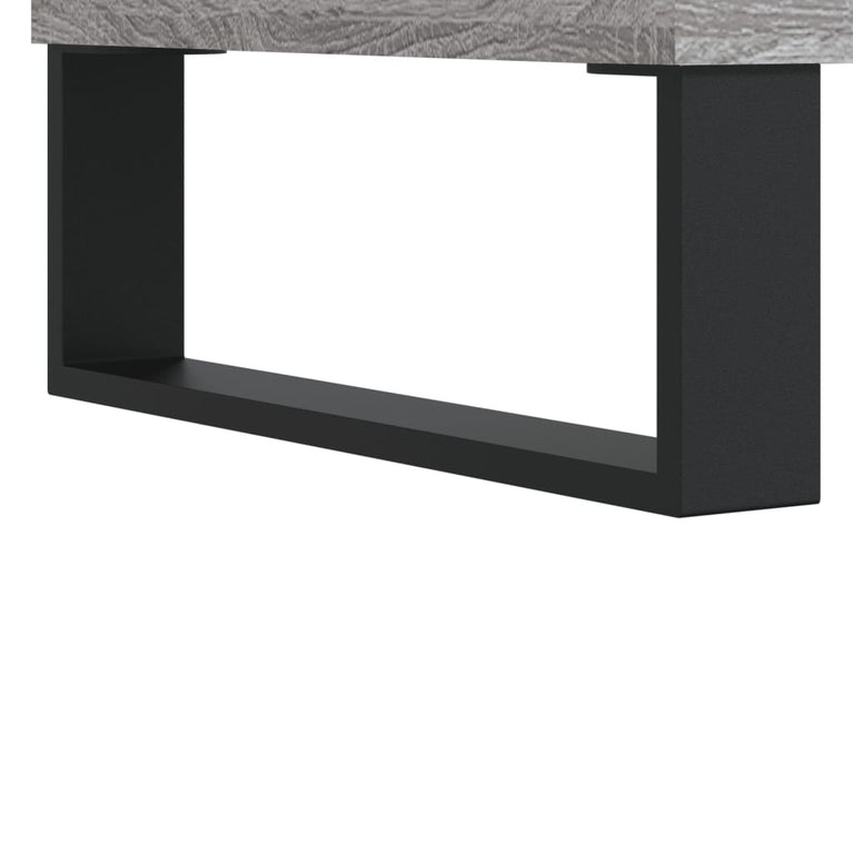 Badkamerkast 80x33x60 cm bewerkt hout grijs sonoma eikenkleurig MeubelReus