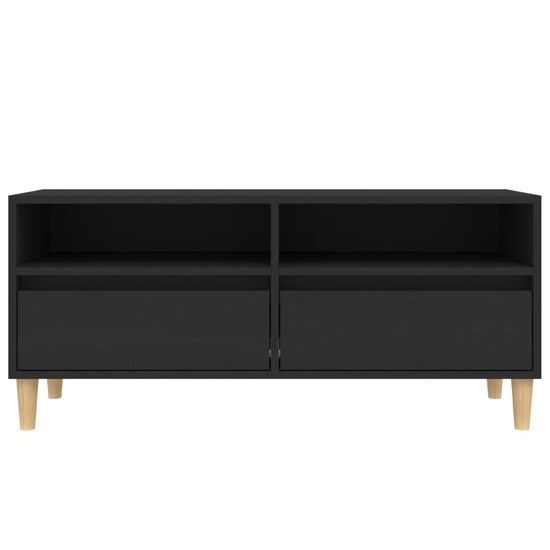 Tv-meubel 100x34,5x44,5 cm bewerkt hout zwart MeubelReus