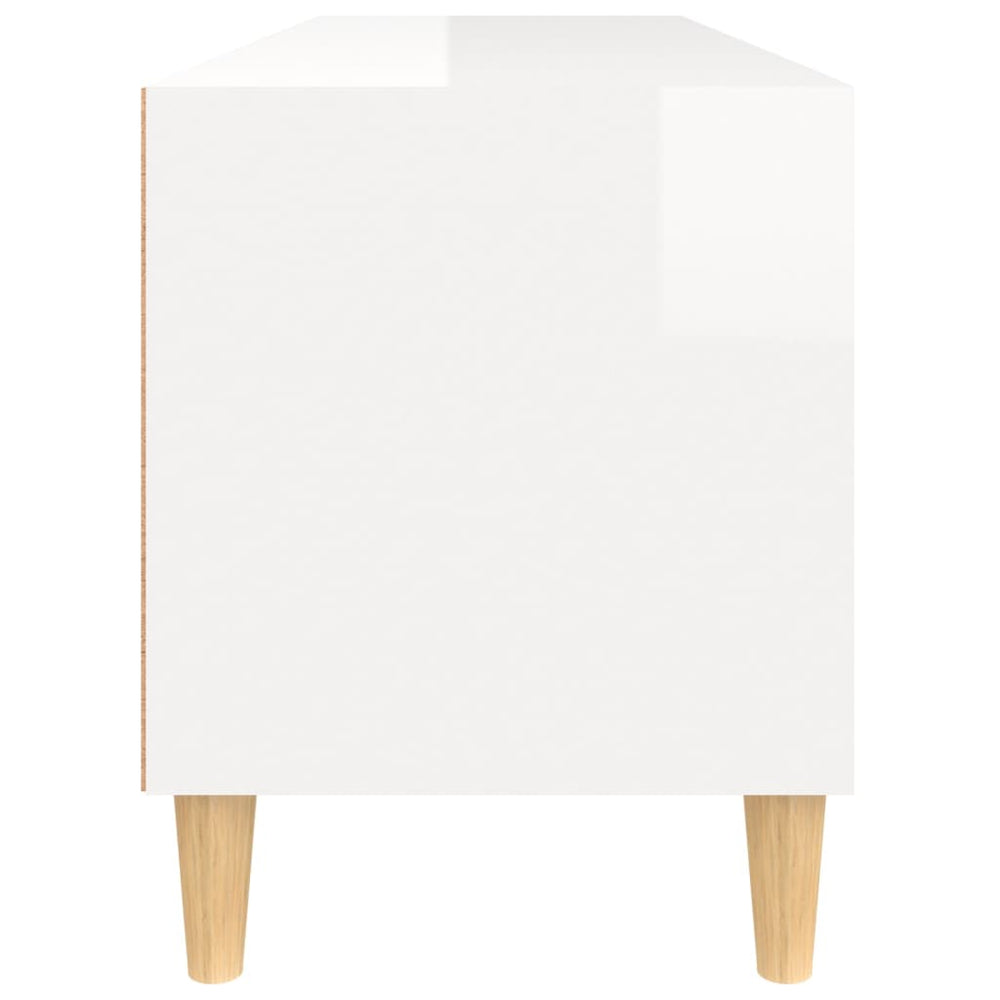 Tv-meubel 100x34,5x44,5 cm bewerkt hout hoogglans wit MeubelReus