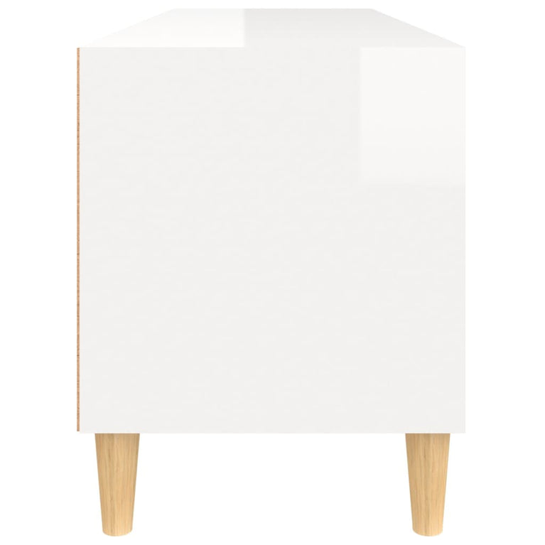 Tv-meubel 100x34,5x44,5 cm bewerkt hout hoogglans wit MeubelReus