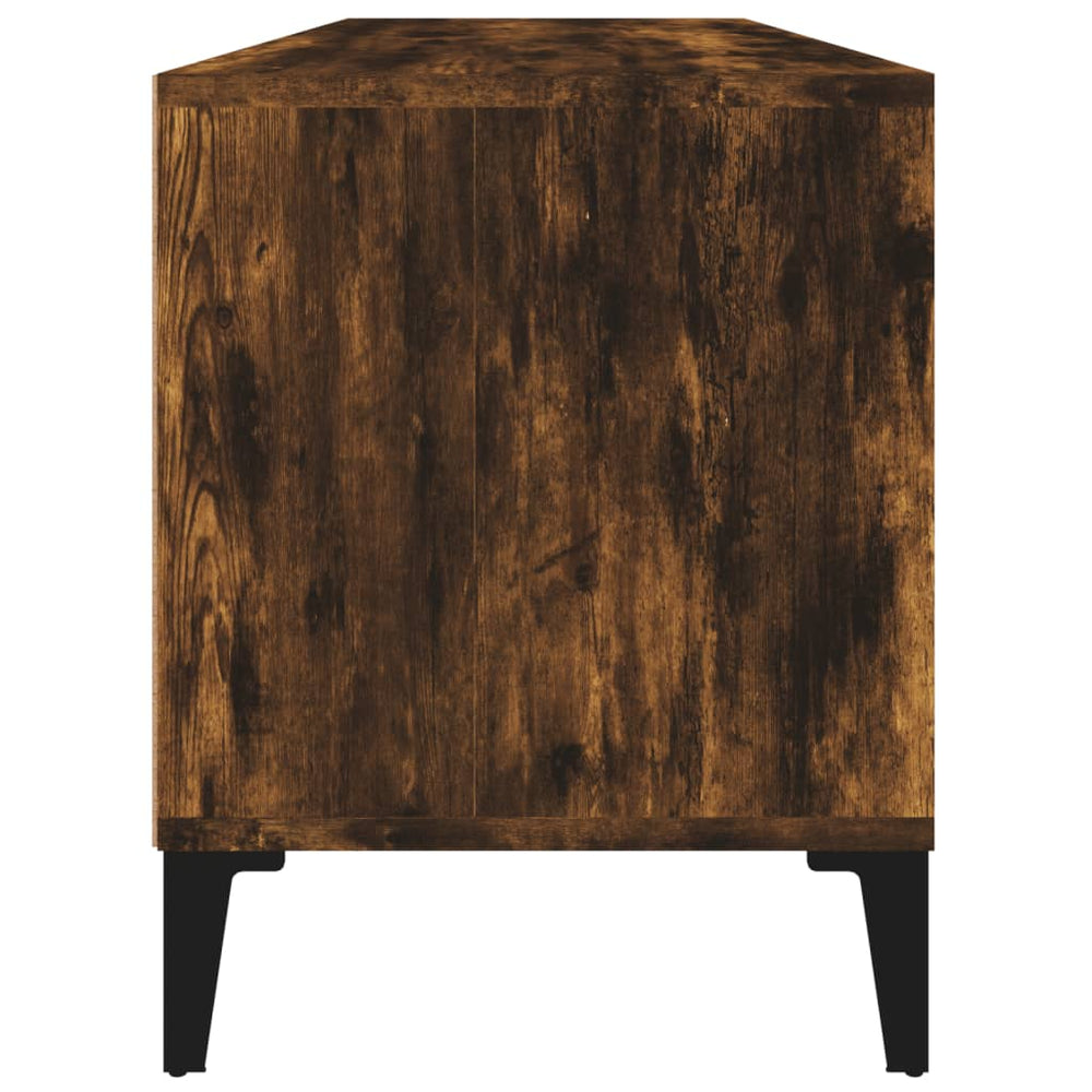 Tv-meubel 100x34,5x44,5 cm bewerkt hout gerookt eikenkleurig MeubelReus