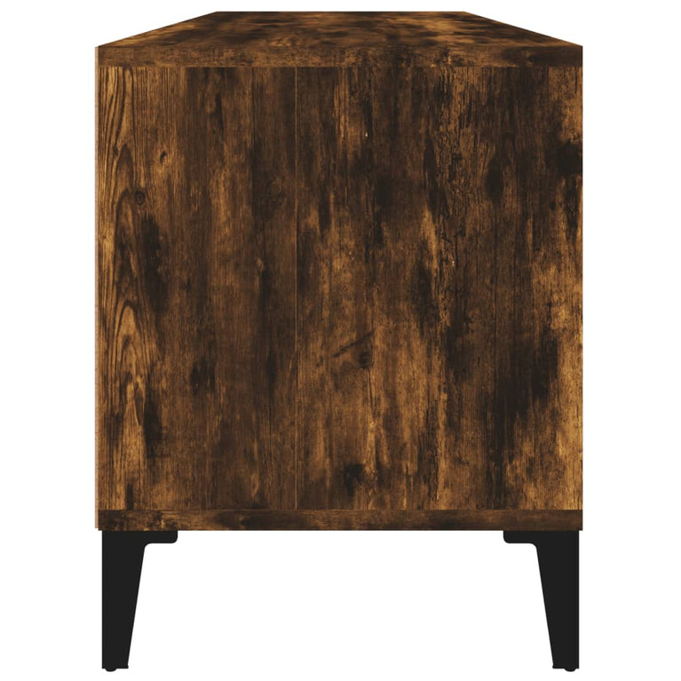 Tv-meubel 100x34,5x44,5 cm bewerkt hout gerookt eikenkleurig MeubelReus