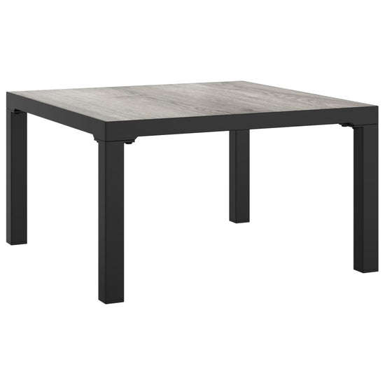 3-delige Loungeset met kussens poly rattan zwart en grijs MeubelReus