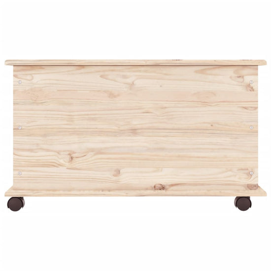 Opbergkist met wielen ALTA 73x39,5x44 cm massief grenenhout MeubelReus